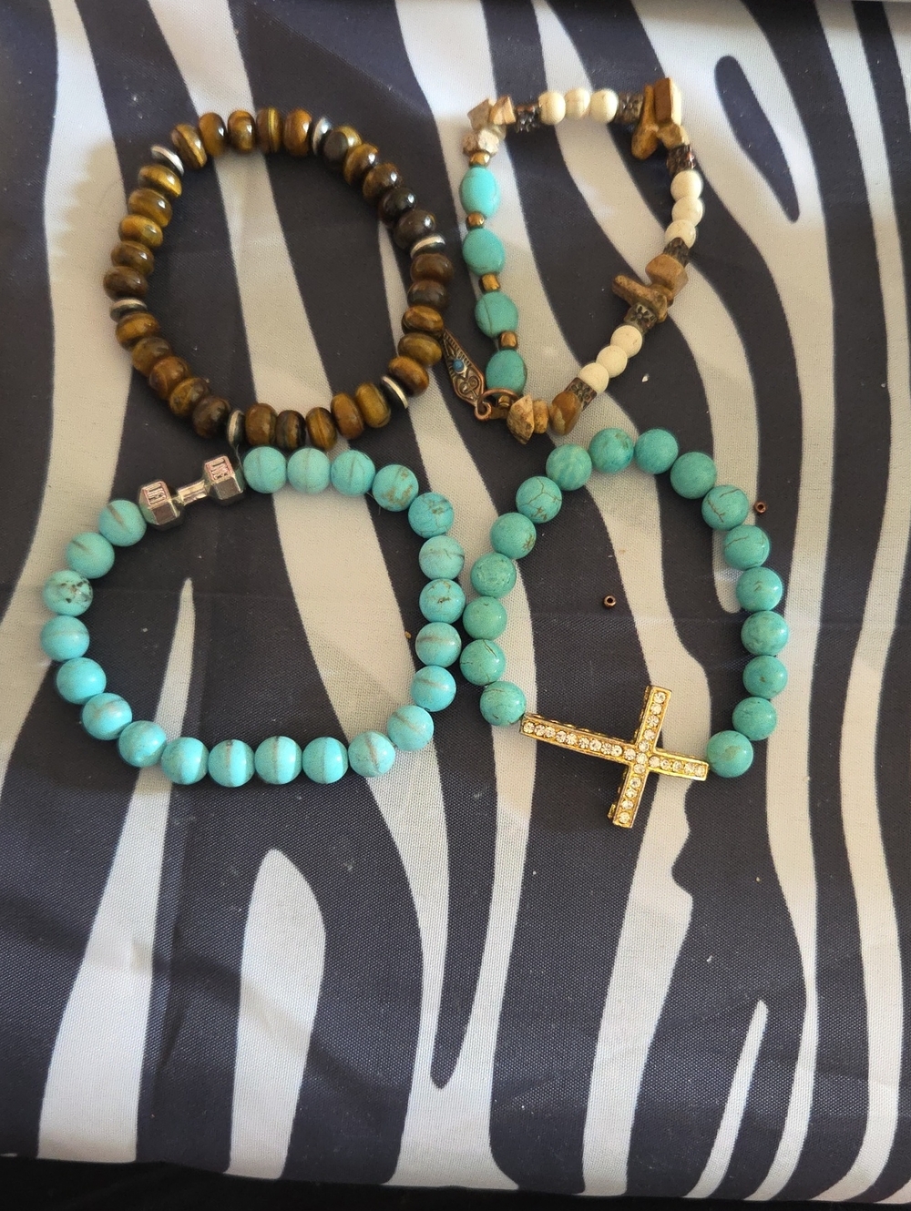Lot Of 4 Beaded Bracelets